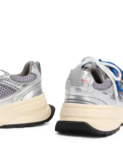 Dsquared2 Mesh Panel Sprinter Sneakers In Multi