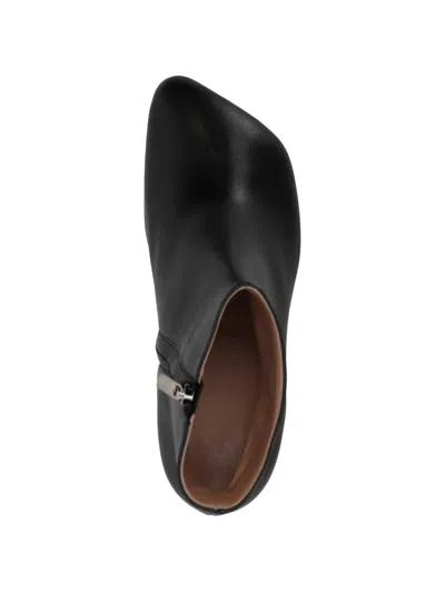 Niccolò Pasqualetti Obliqua Leather Ankle Boots In Black