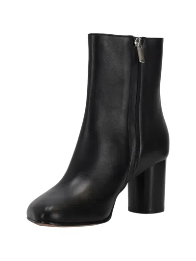 Niccolò Pasqualetti Obliqua Leather Ankle Boots In Black