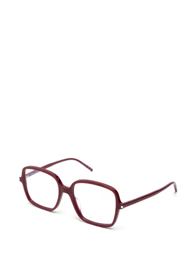 Saint Laurent Square-frame Glasses In Pattern