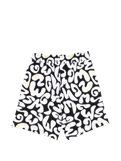 Msgm Printed Shorts In White