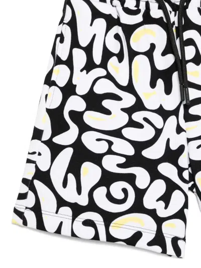 Msgm Printed Shorts In White