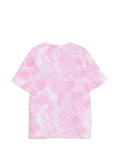 Msgm Graphic T-shirt In Pink