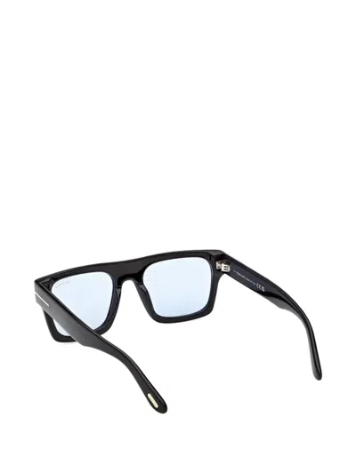 Tom Ford Ft1337 Rectangular Frame Sunglasses In Black