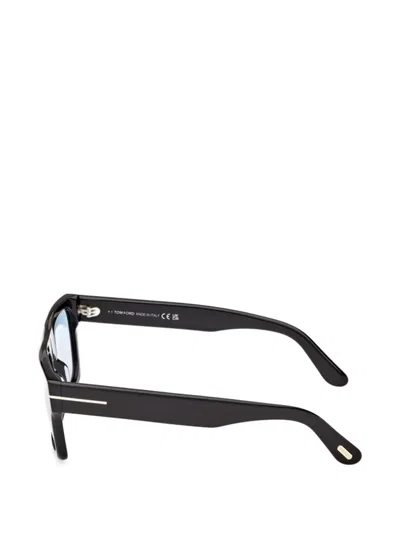 Tom Ford Ft1337 Rectangular Frame Sunglasses In Black