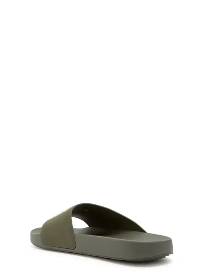 Givenchy Label Slide Flat Mules In Rubber In Multi
