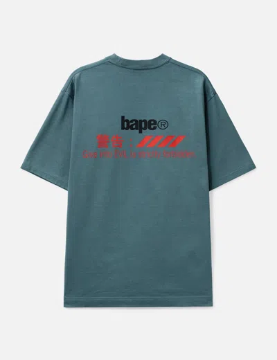Bape Logy T-shirt In Blue