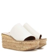 CHLOÉ LEATHER AND CORK WEDGES,P00243487-9