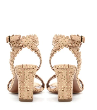Shop Tabitha Simmons Leticia Natural Cork Sandals In Eat Cork
