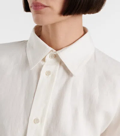 Plan C Linen Shirt In Neutral