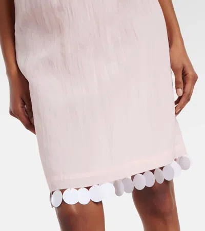 Plan C Sequined Miniskirt In Pink