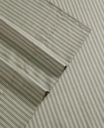 Kenneth Cole Twill Stripe Texture Sheet Set In Gray