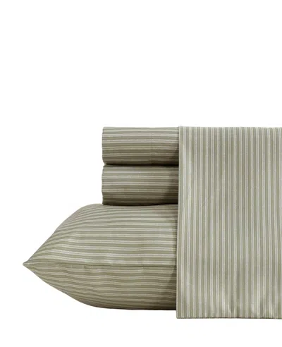 Kenneth Cole Twill Stripe Texture Sheet Set In Gray