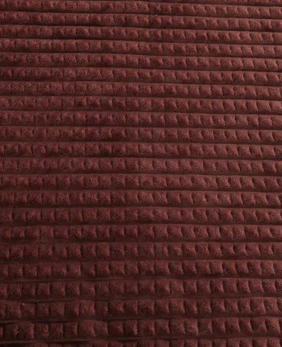 Kenneth Cole Textured Solid Throw Blanket In Brown