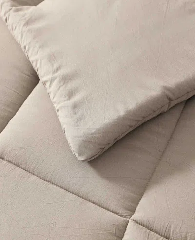 Kenneth Cole Stonewashed Comforter Set In Brown