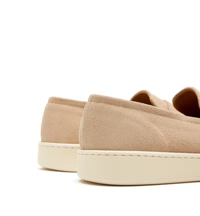 La Canadienne Tomas Suede Loafers In Neutral