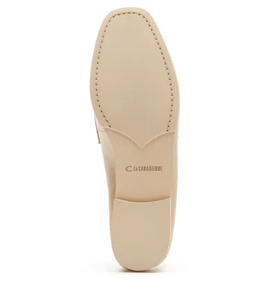 La Canadienne Kitson Crushed Leather Loafer In Neutral