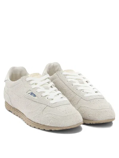 Autry Light Grey Suede Windspin Sneakers In Gray