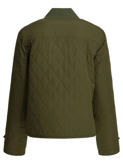 Barbour Green Polyester Jacket In Green