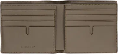 Burberry Beige Checkpattern Wallet In Brown