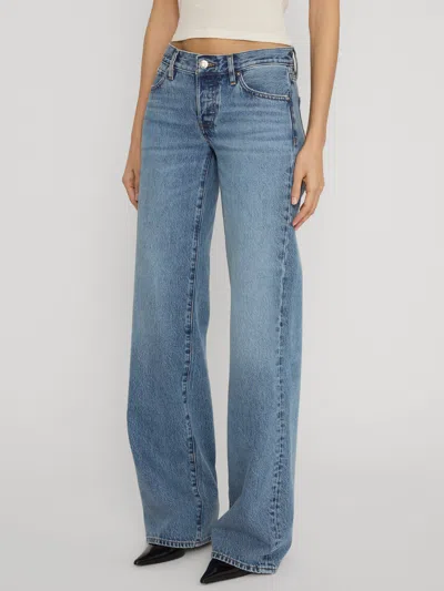 Frame Belt-loop Jeans In Blue