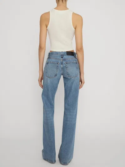 Frame Belt-loop Jeans In Blue