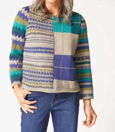 Habitat Winter Whimsy Mixed Pattern Pullover In Driftwood In Multi