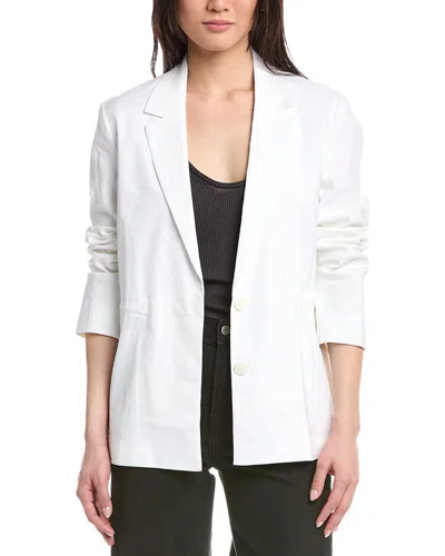 Rag & Bone Spencer Linen Blend Blazer In White