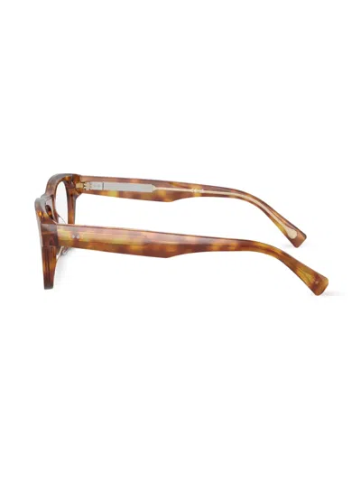 Brunello Cucinelli 54mm Rectangle Optical Glasses In Brown