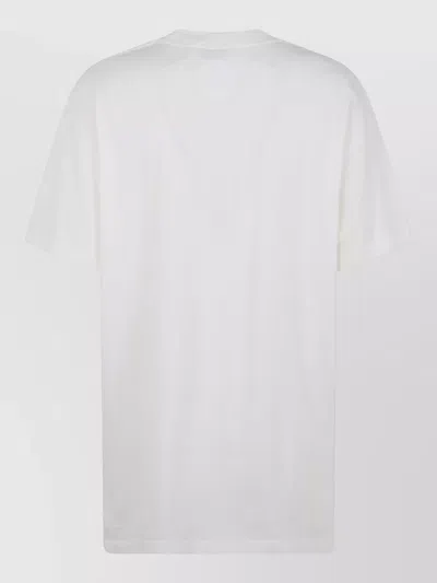 Anine Bing Ivory T-shirt With Leopard Logo Women In Red