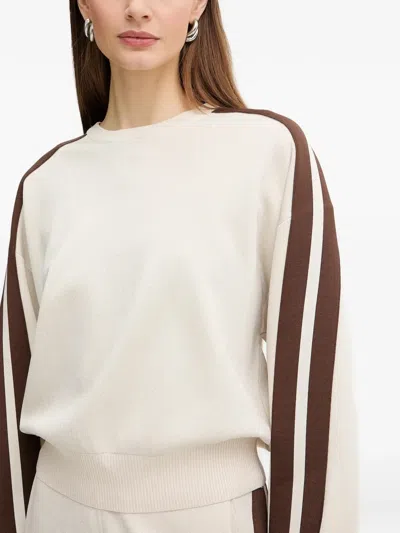 Pinko Striped Sweatshirt In Multi