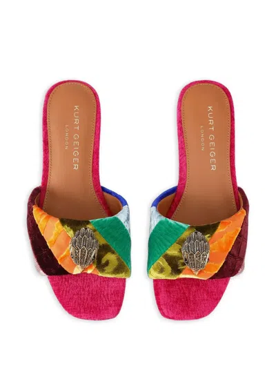 Kurt Geiger Patchwork Sandals In Pink