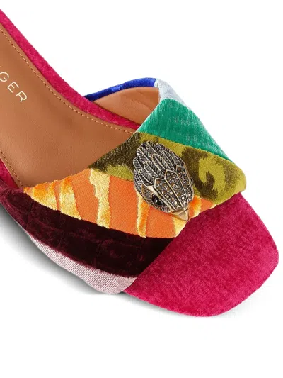 Kurt Geiger Patchwork Sandals In Pink
