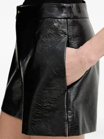 Armani Exchange Buttoned Shorts In Black