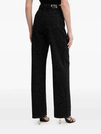 Armani Exchange Textured Jeans In Black