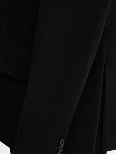 Armani Exchange Buttoned Blazer In Black