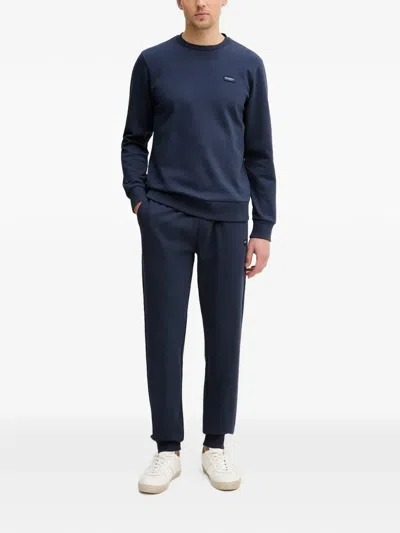 Hackett Logo-patch Sweatshirt In Blue