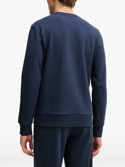 Hackett Logo-patch Sweatshirt In Blue