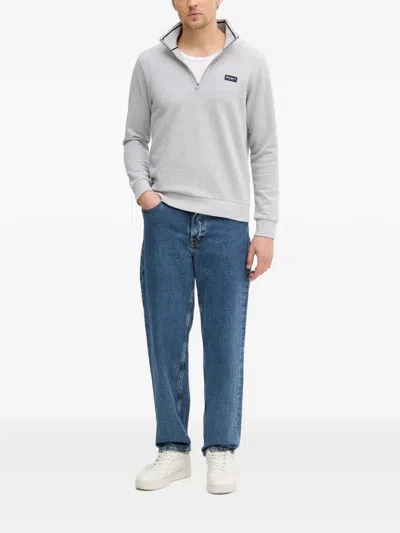 Hackett Half-zip Sweatshirt In Gray