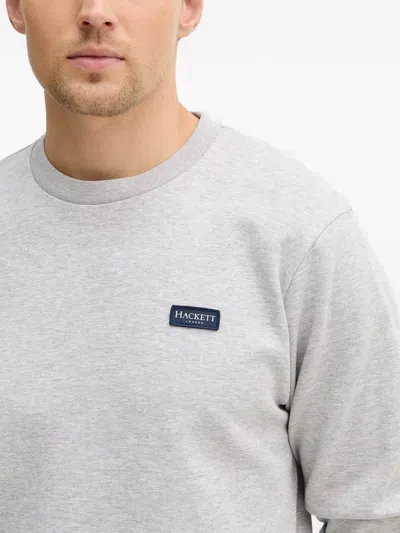 Hackett Half Zip Sweatshirt Grey In Gray