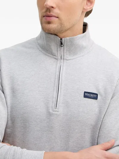 Hackett Half-zip Sweatshirt In Gray