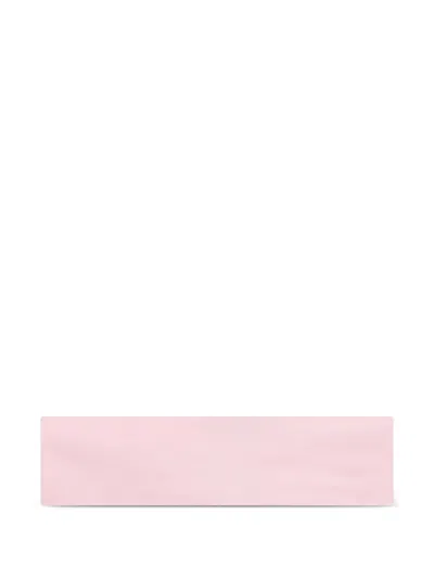 Escada Embroidered Bow Headband In Pink