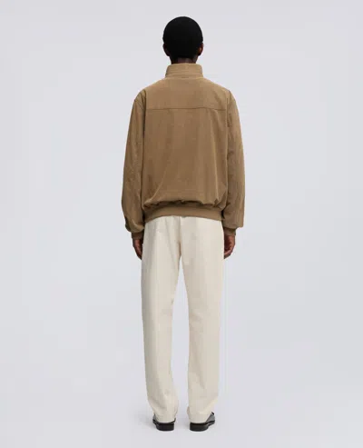 Aspesi Flocked Chambray Jacket In Brown