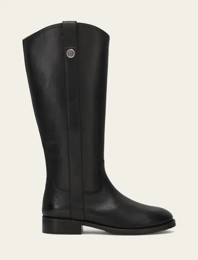 Frye Melissa Button Knee High Riding Boot In Black