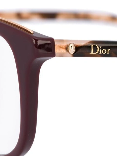 Shop Dior Eyewear 'montaigne' Glasses - Pink