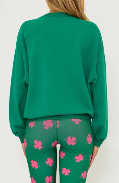 Beach Riot Devyn Oversized Sweatshirt In Green