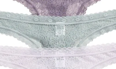 Nordstrom Rack Assorted 5-pack Lace Thongs In Multi