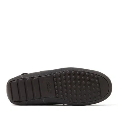 Dearfoams Fireside Melbourne Genuine Shearling Moccasin Slipper In Gray