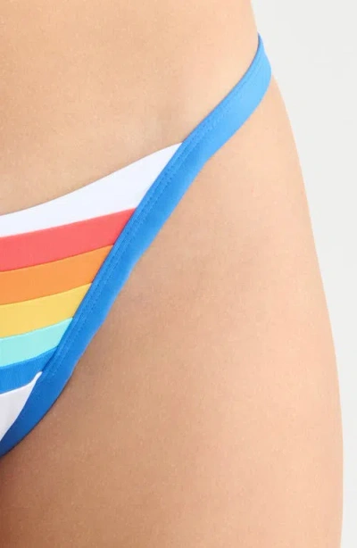 Rip Curl Surf Stripe Cheeky Bikini Bottoms In Multi