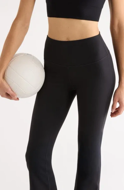 Zella Thrive Rib Bootcut Pants In Black